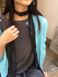 Unin Basic Color Round Neck Cardigan