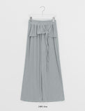 Samuni Stripe Banding Wrap Skirt Pants