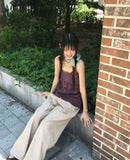 Monsi Tiered Layered Back Banding Shirring Sleeveless