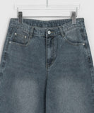 Lunen Washing Wide Denim Pants