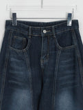 Kepan Lettering Wide Denim Pants