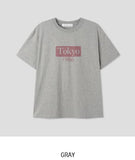Tokyo Print Crop Short Sleeve T-shirt