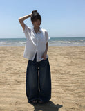 Kanz Overfit Short Sleeve Shirt Sleeveless Set