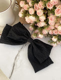 Kamel Jacquard Ribbon Hair Pin