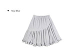 Coun Jacquard Diagonal Shirring Frill Midi Skirt