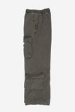 Clou tin dyeing banding cargo denim pants