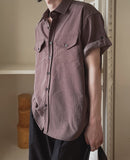Jay Stripe Roll Up Short Sleeve Shirt