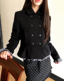 Chomin Frill Collar Knit Cardigan