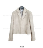 Flat Cropped Tweed Jacket