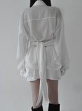 UND NYLON CARGO WRAP SKIRT