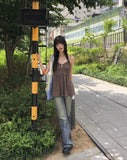 Hari Check Patch Ribbon Big Shoulder Bag
