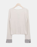 Wella Check Layered Cardigan