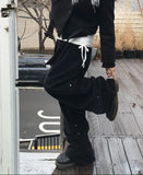 VELVET SNAP WIDE PANTS