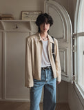 Knittle move linen blouson jacket