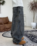 Rotor Stitch Balloon Denim Pants