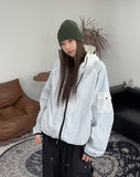 Tena Cap Hood High-Neck Wind Jacket