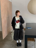 [Unisex] Kalten Check Color Matching Hood Coat Jacket