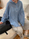 Ottle See-Through Hood Check Shirt