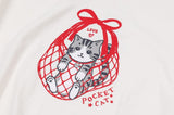 Pocket Love Cat Short Sleeve Tee