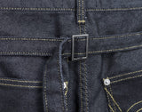 Robu Classic Buckle Wide Denim Pants