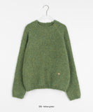 Bato Color Round Boucle Wool Knit