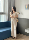 Hien Pin Tuck Span Wide Slacks