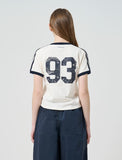 93 Track Crop Ringer T-Shirt