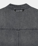 SNAP BIKER DENIM JACKET