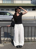Riyoung Dot Short Sleeve Ribbon Puff T-shirt