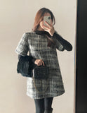 [35% wool] Racquet Round Tweed Mini One Piece