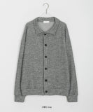 [unisex] Shoino Over Ribbed Collar Cardigan