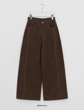 Fitfree Rivet Stitch Wide Pants