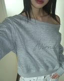 Reven Cubic One Off Shoulder Sweatshirt