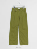 Desen Color Straight Cotton Pants