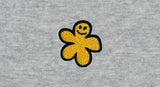 Yellow Odd Flower Embroidery Hoodie