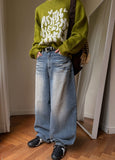 Doha Cat Balloon Denim Pants