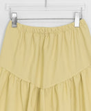 Kira Shirring Cut Nylon Midi Skirt