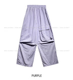 Front pocket balloon nylon pants