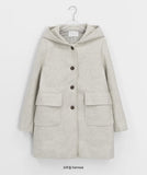 Hisha Quilted Hood Half Coat