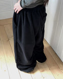Anyin String Overfit Fleece Pants