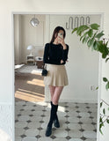 Flo Span Mini Pleated Skirt Pants