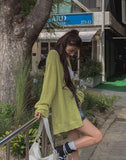 Yoni cargo denim mini skirt