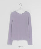 Mejini Color Tencel Basic Long Sleeve Tee