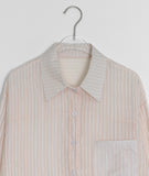 Huka Summer See-through Stripe Shirt