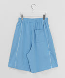 [Unisex] Hucree Track Line Banding Bermuda Pants