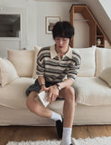 Dots Stripe Half Knit
