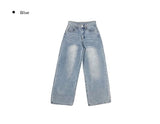 Swan Washing Denim Pocket Wide Pants