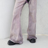 (Unisex) Buroon Incision Color Matching Pants