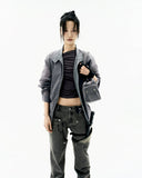 Detachable Button Denim Pants