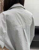 Tay striped crop shirt